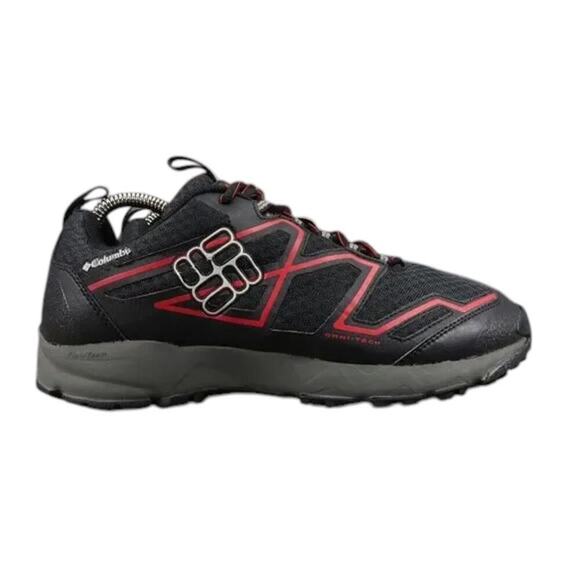 Columbia Shoes Mens 8.5 Athletic Hiking Outdoor Sport Active Omni Tech Black Red main image 6
